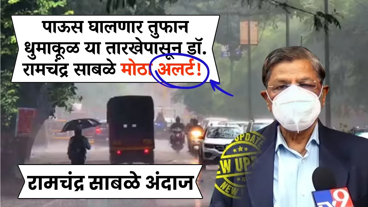 परतीचा पाऊस घालणार तुफान धुमाकूळ या तारखेपासून डॉ. रामचंद्र साबळे यांचा मोठा अलर्ट! Dr Ramchandra Sable